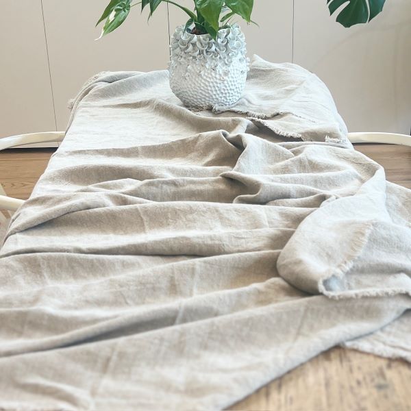 Table Cloth 350 X 150 Natural Linen