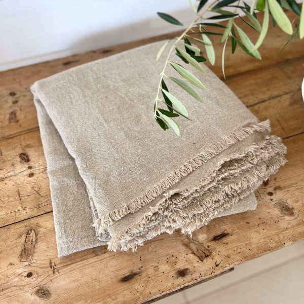 Table Cloth 350 X 150 Natural Linen