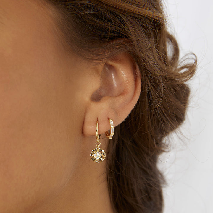 Holi Gold Huggie Earrings