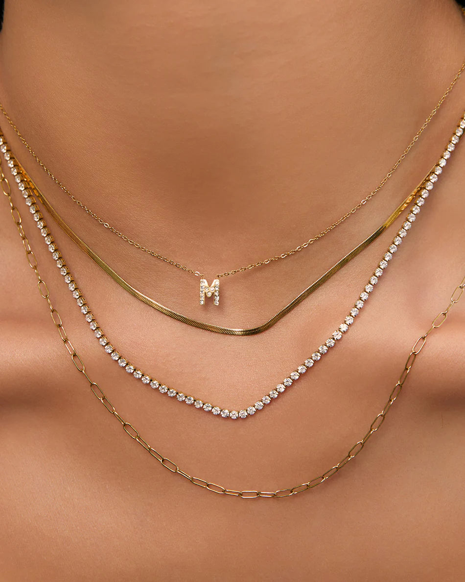 Charlize Tennis Necklace