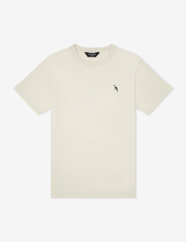 Reginald Print Tee - Authentic Logo Natural