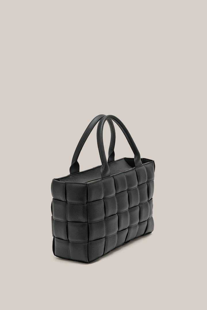 Margot XL Black Woven Tote