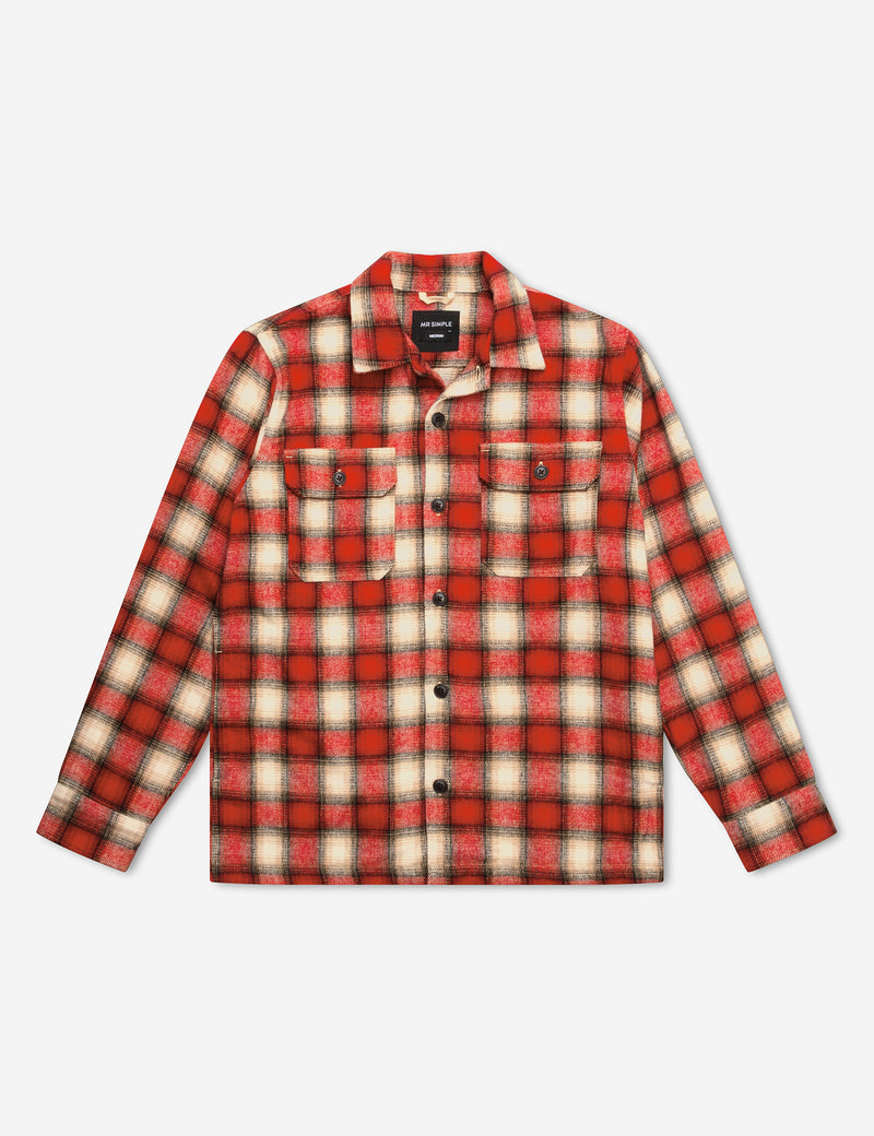 Nomad LS Flannel - Red/Natural