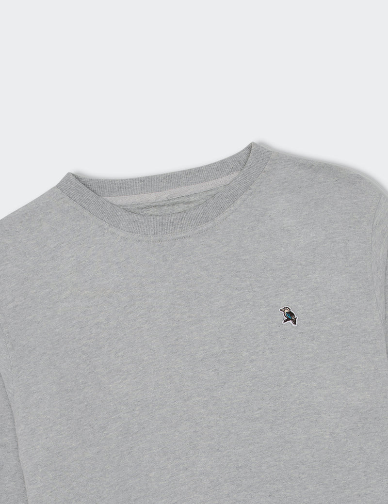 Simple Fleece Crew - Grey Marle