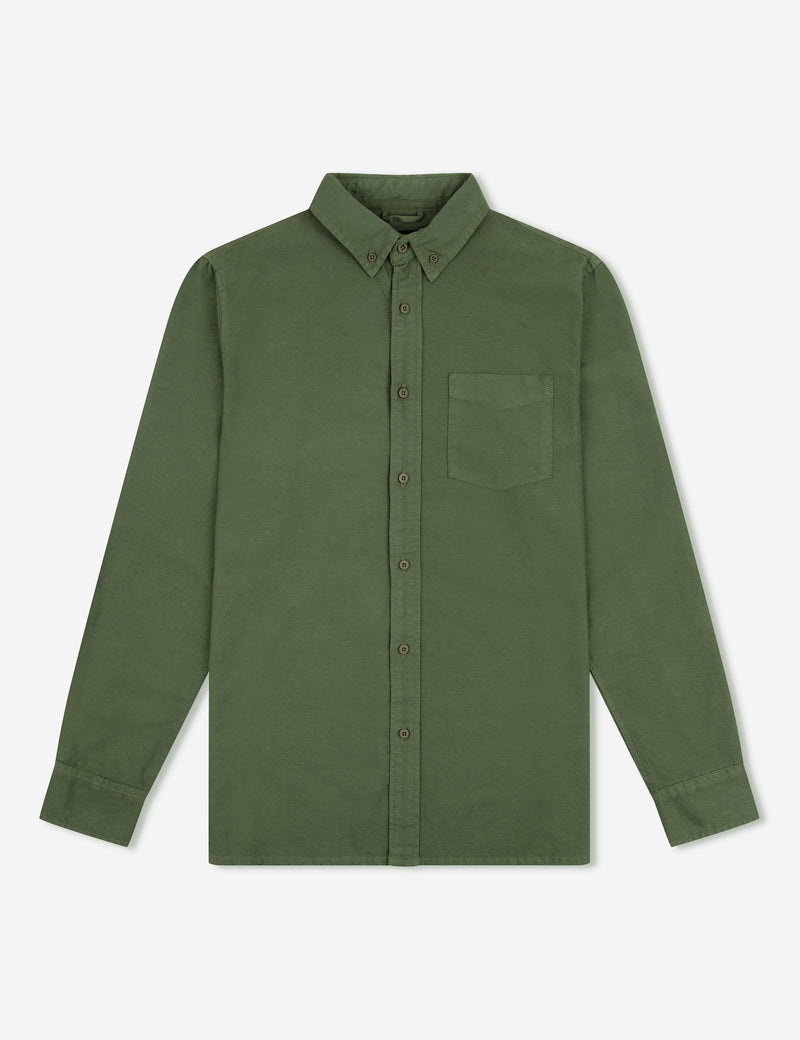 Oxford long sleeve shirt fatigue