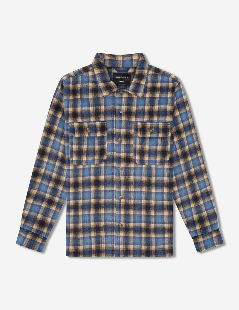 Nomad LS Flannel - Blue/Brown