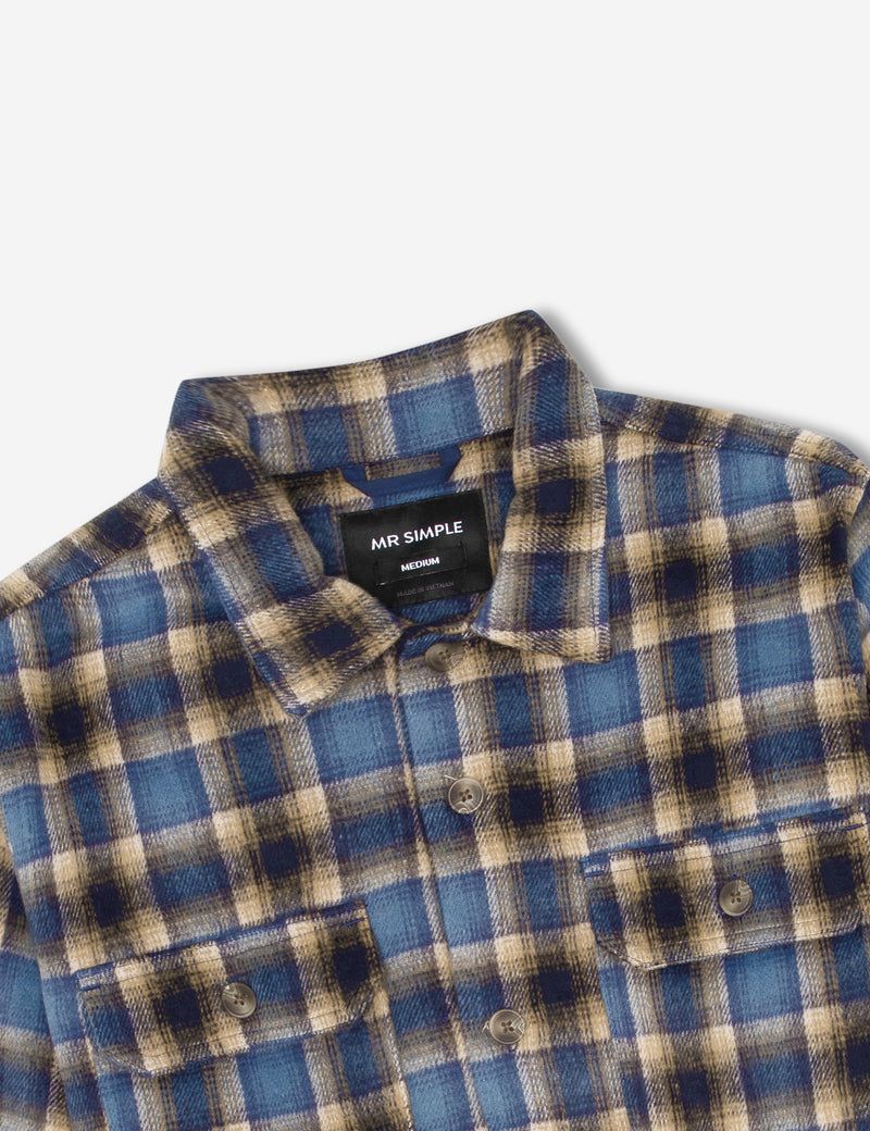 Nomad LS Flannel - Blue/Brown