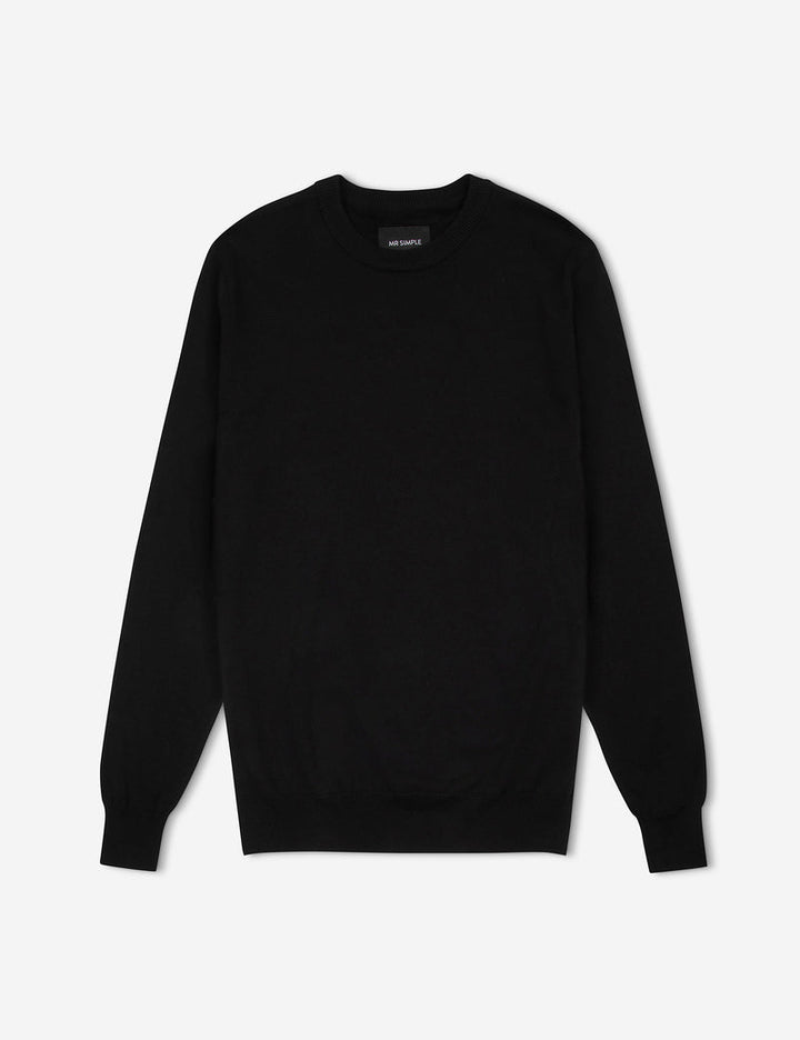 Everyday Crew Knit - Black