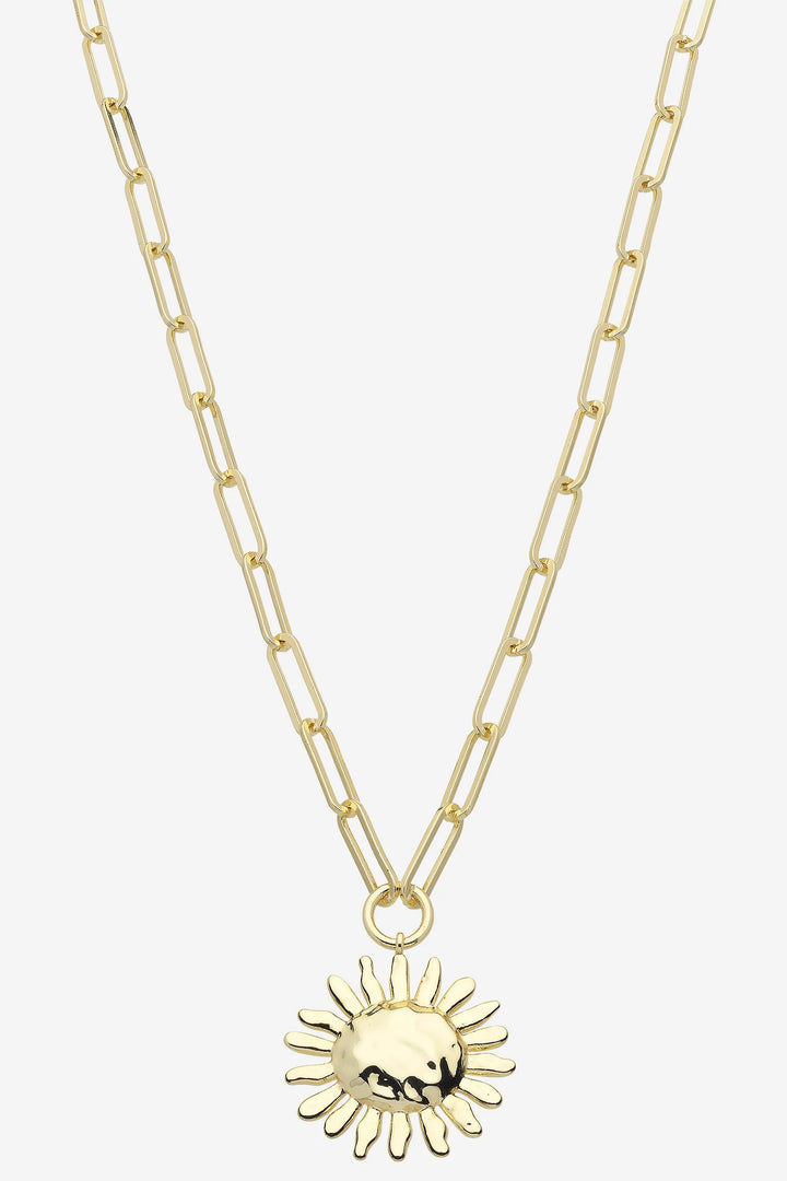 Summer Gold Sun Necklace