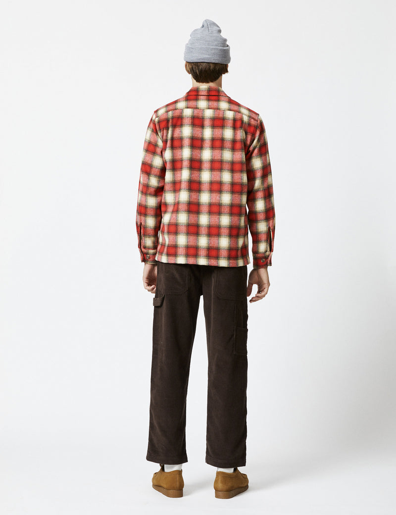 Nomad LS Flannel - Red/Natural