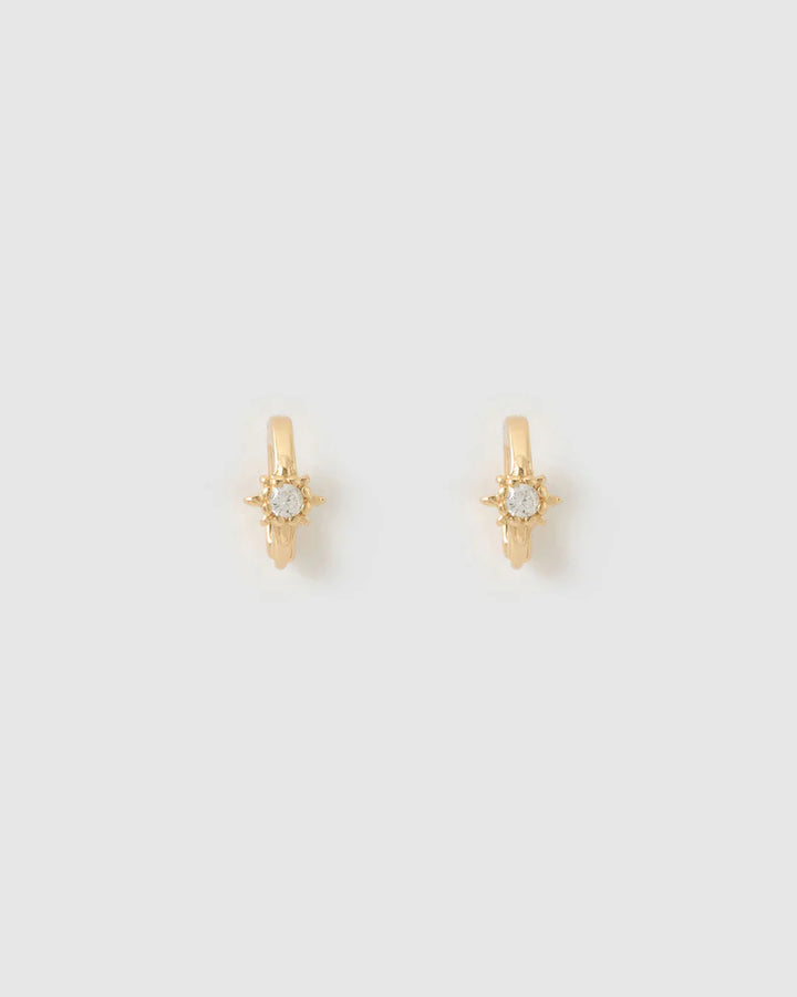 Nova Gold Huggie Earrings