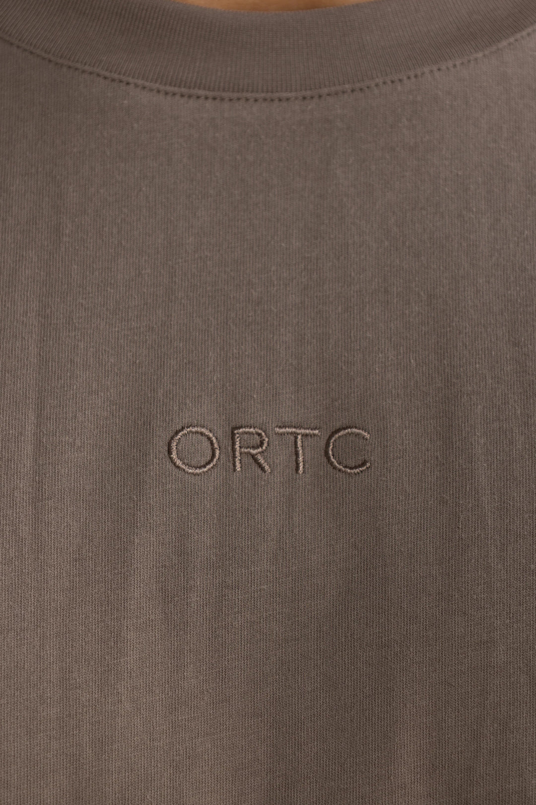 Essential Box Fit Logo T Shirt - Bark