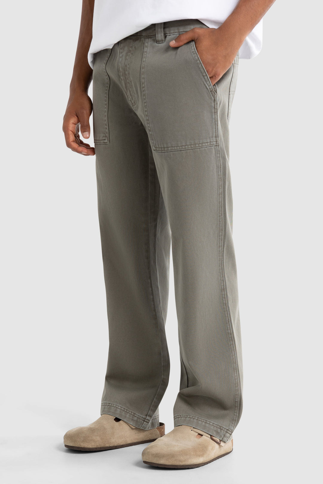Relaxed Carpenter Pants- Artichoke