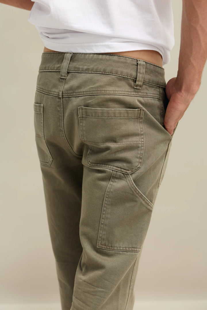 Relaxed Carpenter Pants- Artichoke