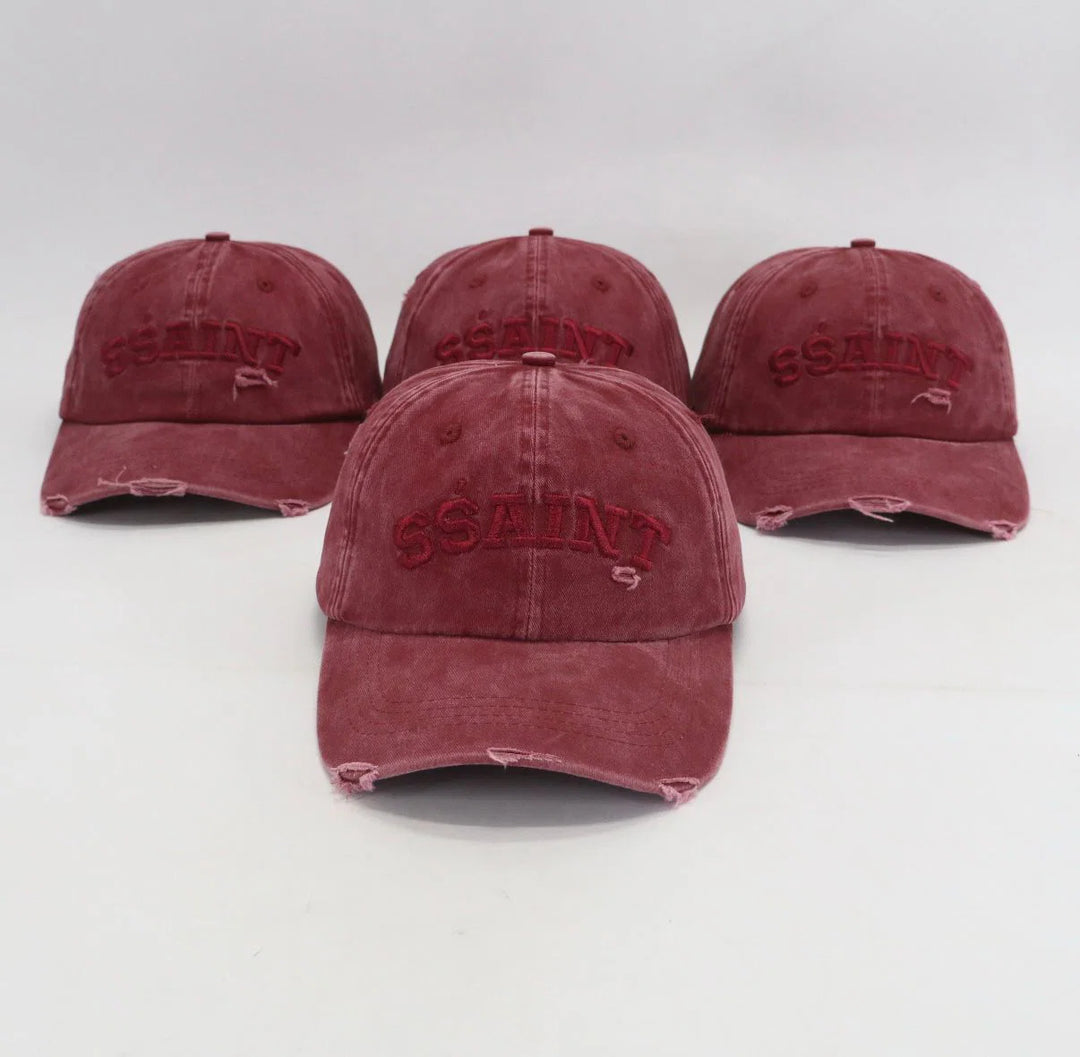 Logo Cap Cherry Acid Wash
