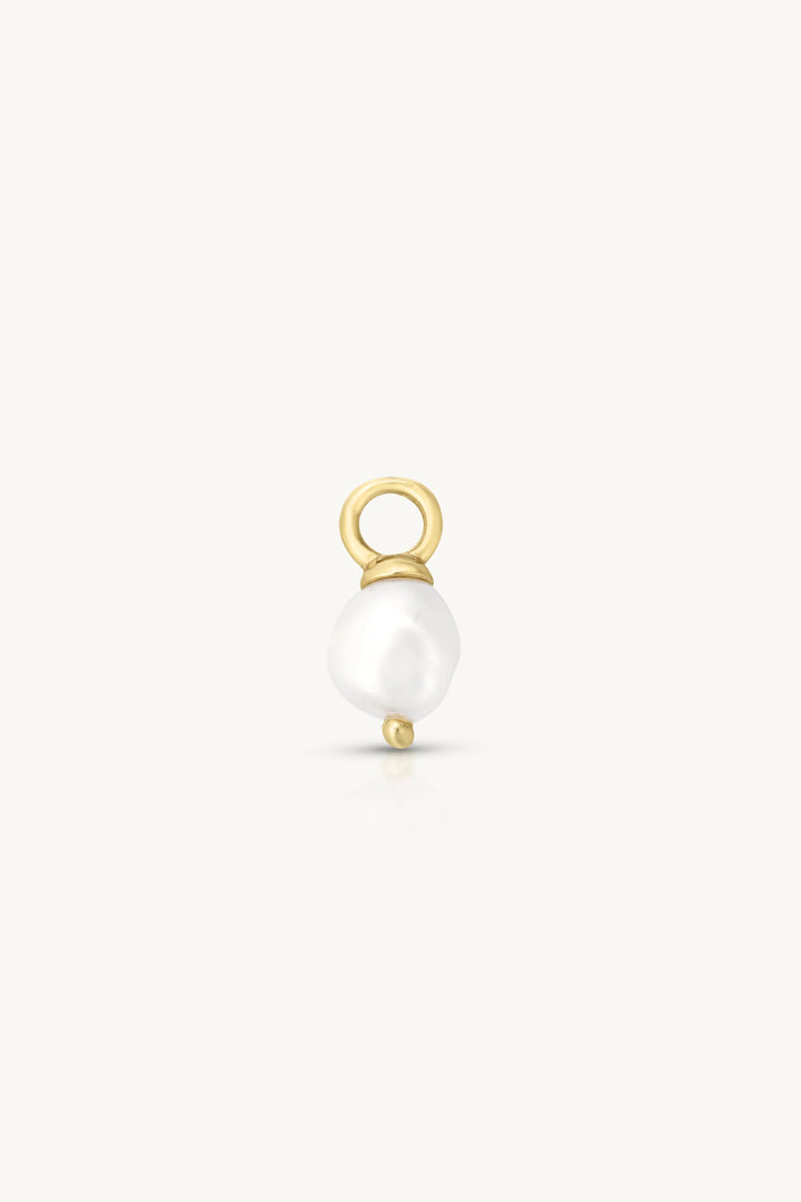 Pearl Gold Earring Charm - Double Set