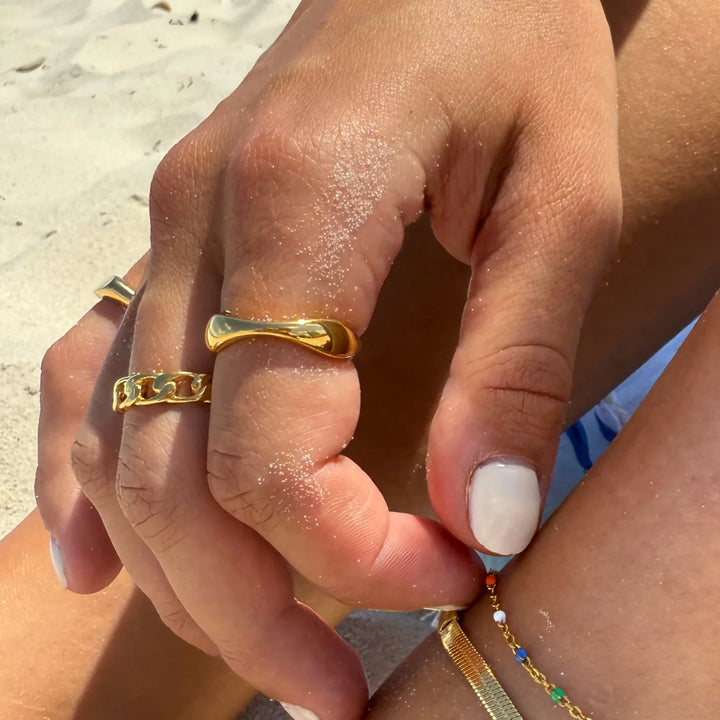 Point Break Gold Ring