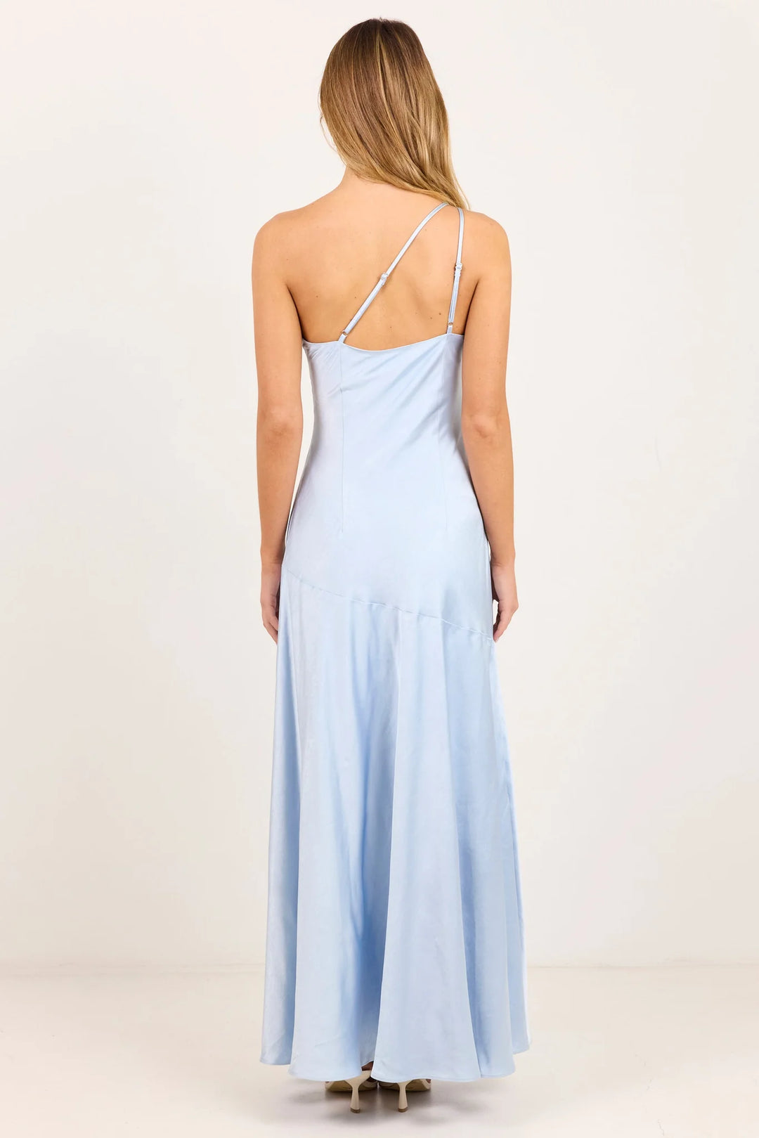 Prolific Ice Blue One Shoulder Maxi Dress