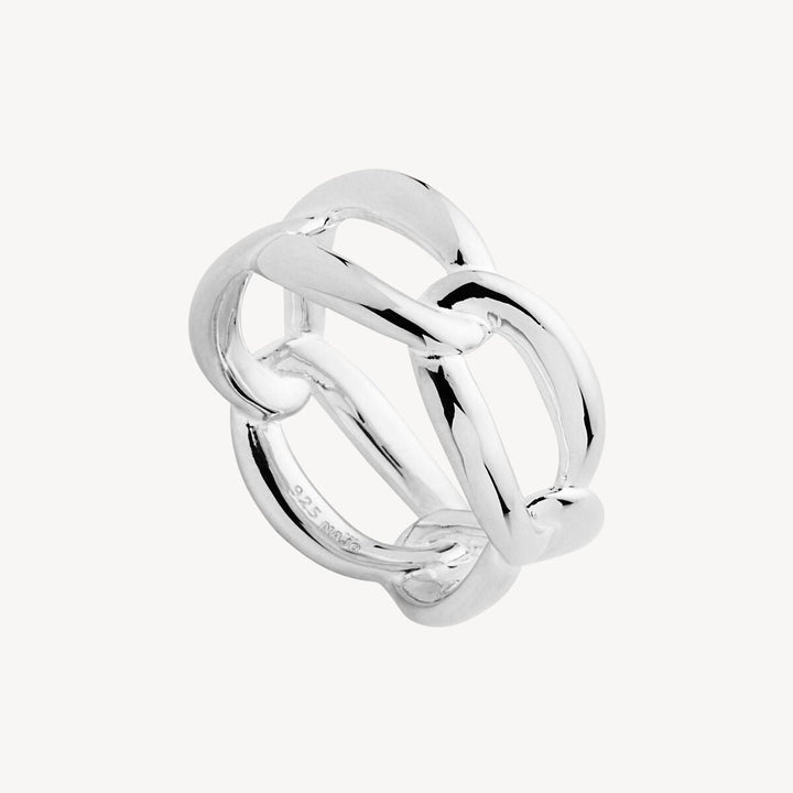 Interlink Silver Ring