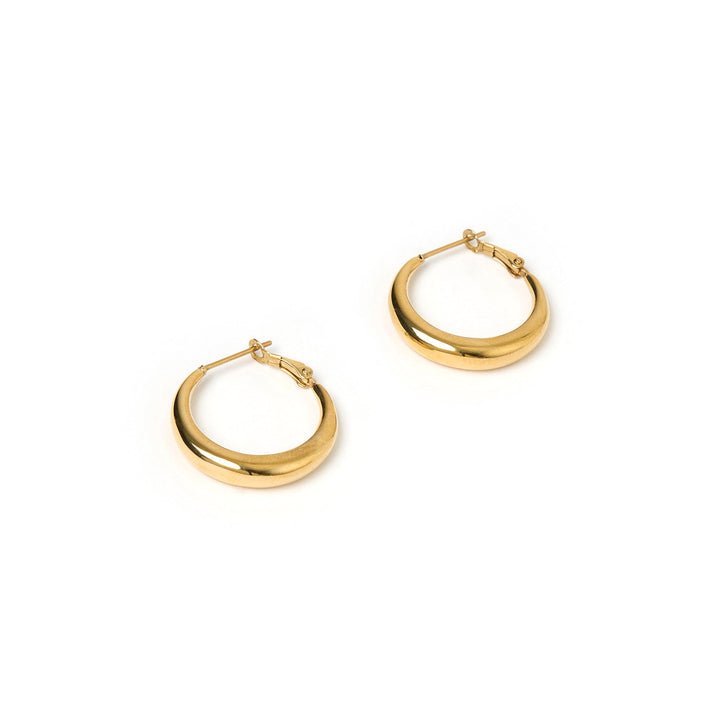 Riley Gold Hoop Earrings - Small