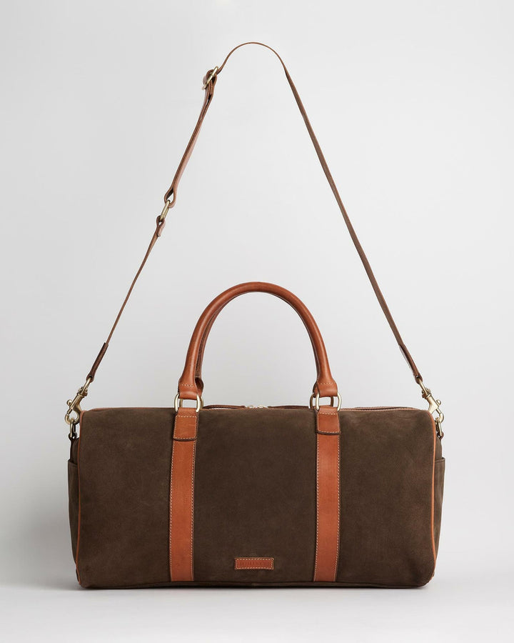 Baxter Travel Bag - Chocolate Suede