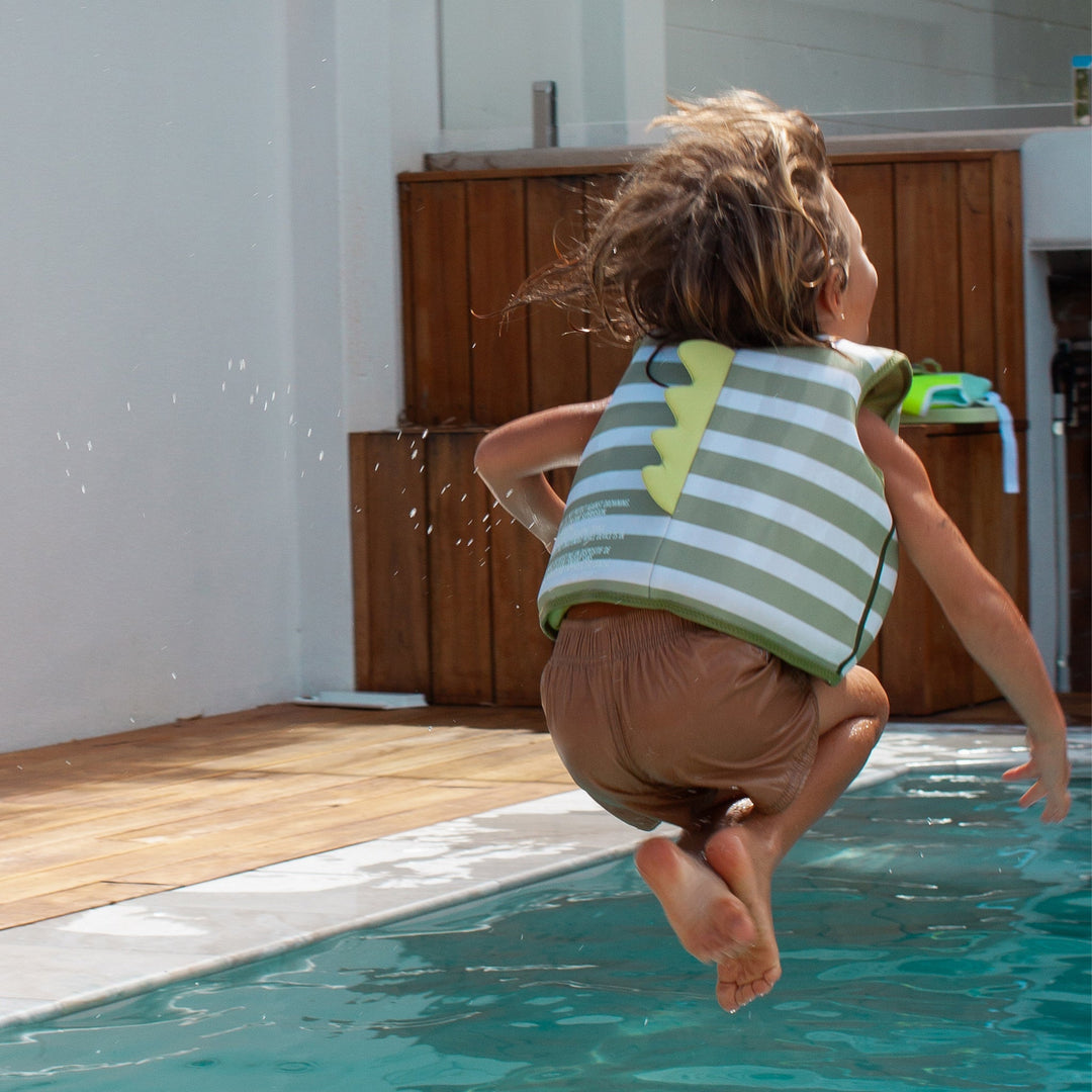 Kids Swim Vest - Into the Wild Khaki