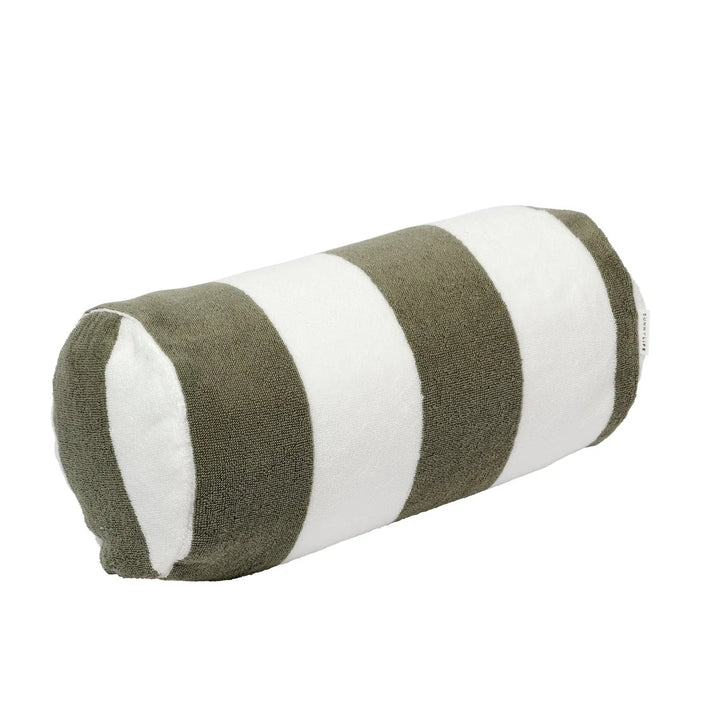 Inflateable Beach Pillow - Olive Stripe
