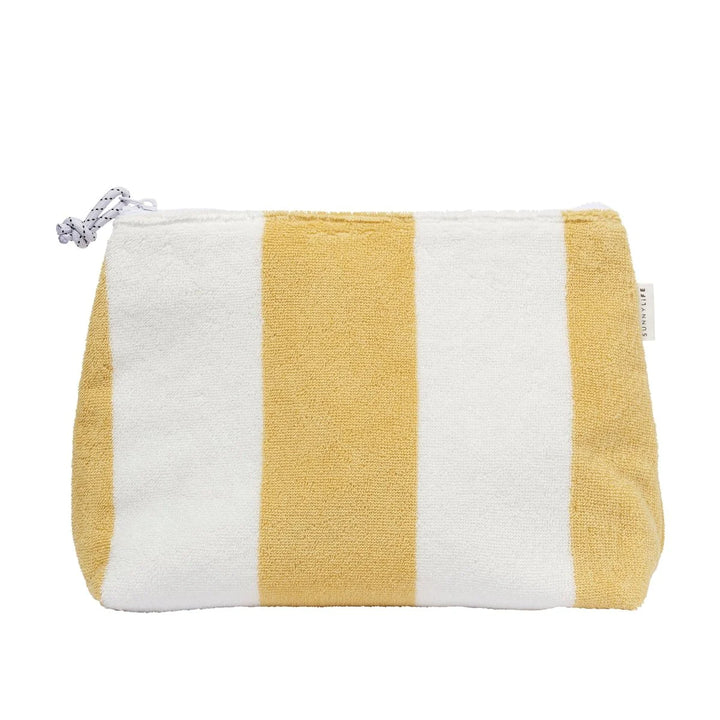 Terry Beach Pouch - Butternut Stripe