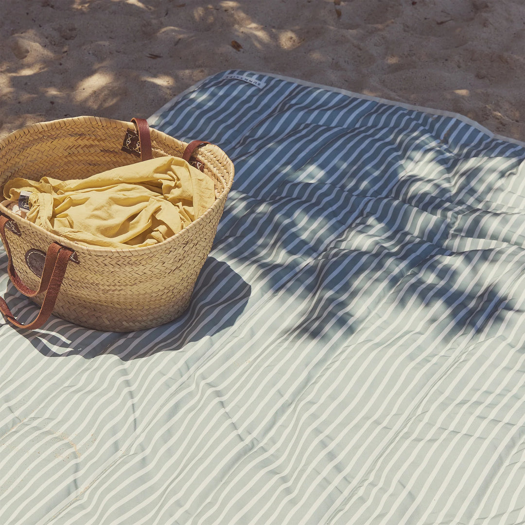Beach Blanket - Seagrass Stripe