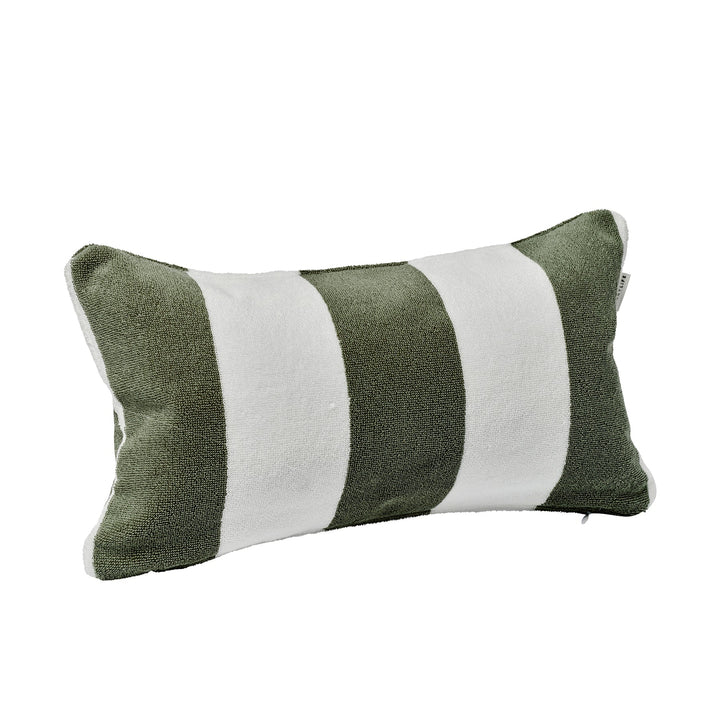 Beach Pillow - Olive Stripe