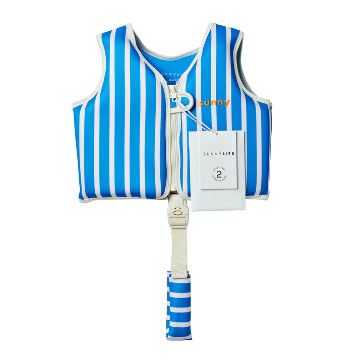 Kids Swim Vest - Tino the Tiger Blue