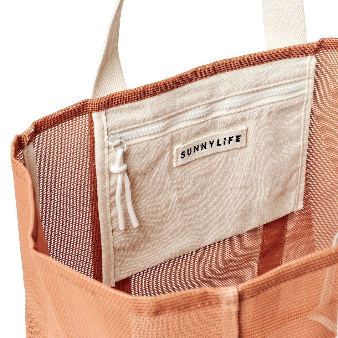 Mesh Beach Bag - Tierra Clay