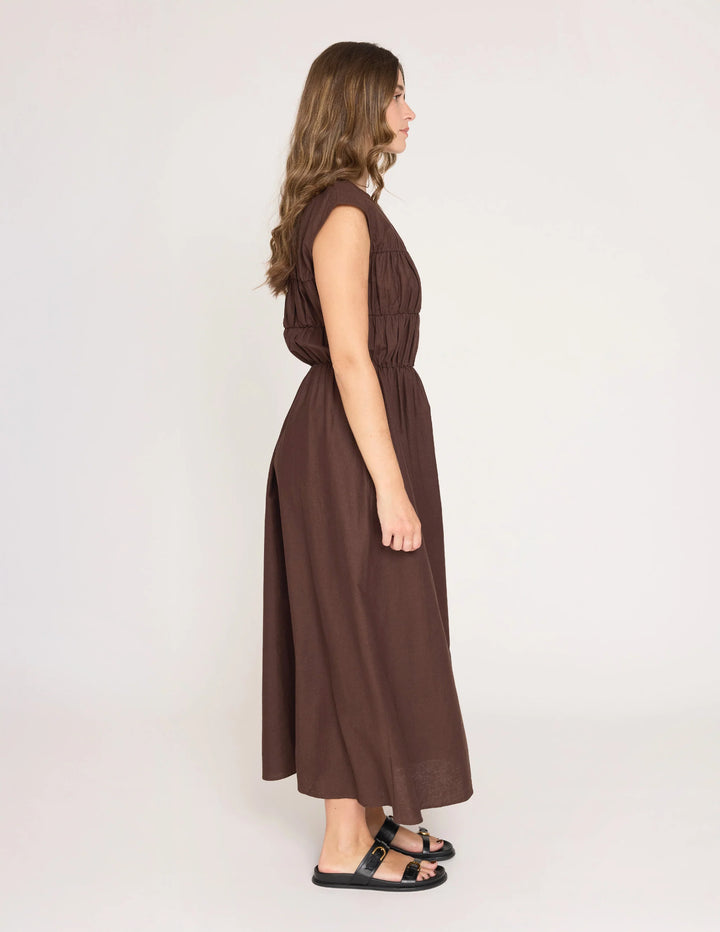 Natalie Dress Chocolate
