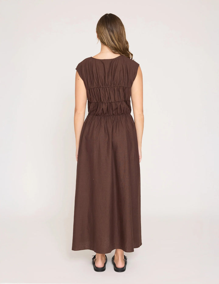 Natalie Dress Chocolate