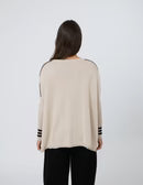 Farah Knit - Natural/Black