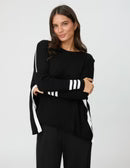 Farah Knit - Black/Milk