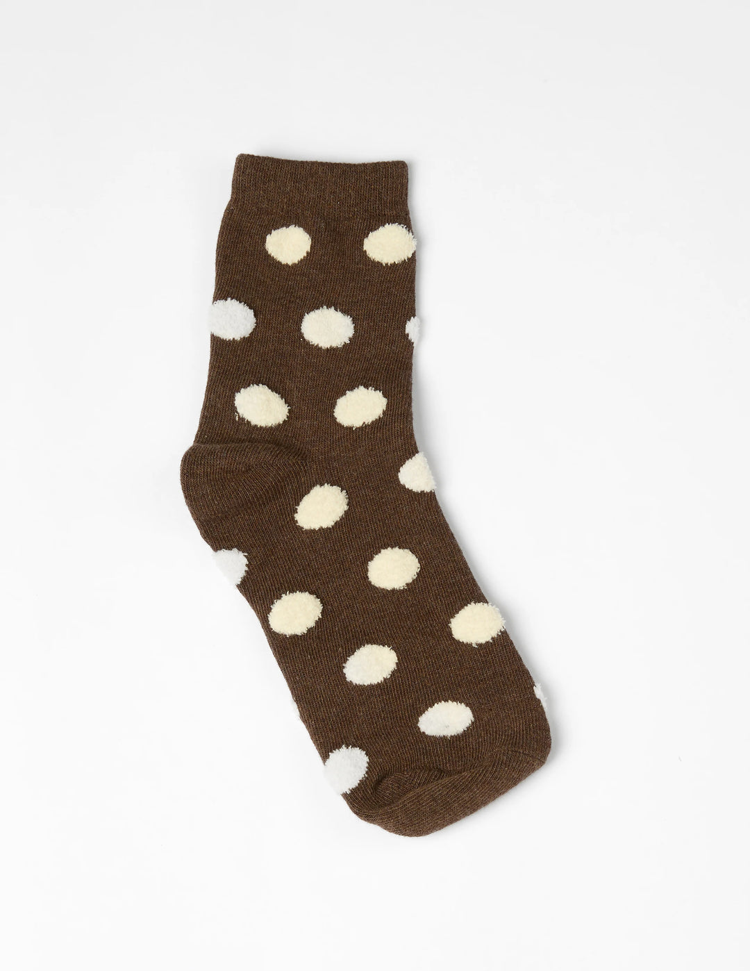 SOCKS COFFEE WITH CREAM DOTS