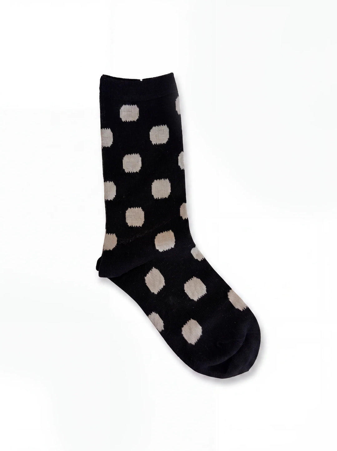Socks Black and Oat Spots