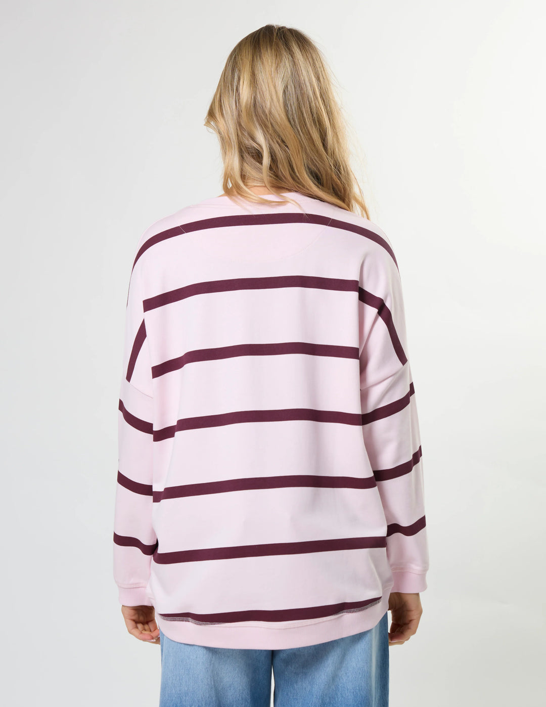 Newport Sweat Cross Stripe - Tulip