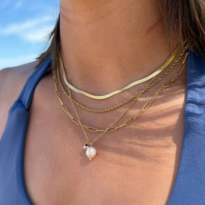 Sidewalk Gold Necklace