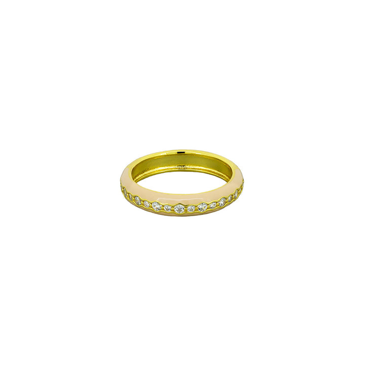 Clover Ring - Gold Peach