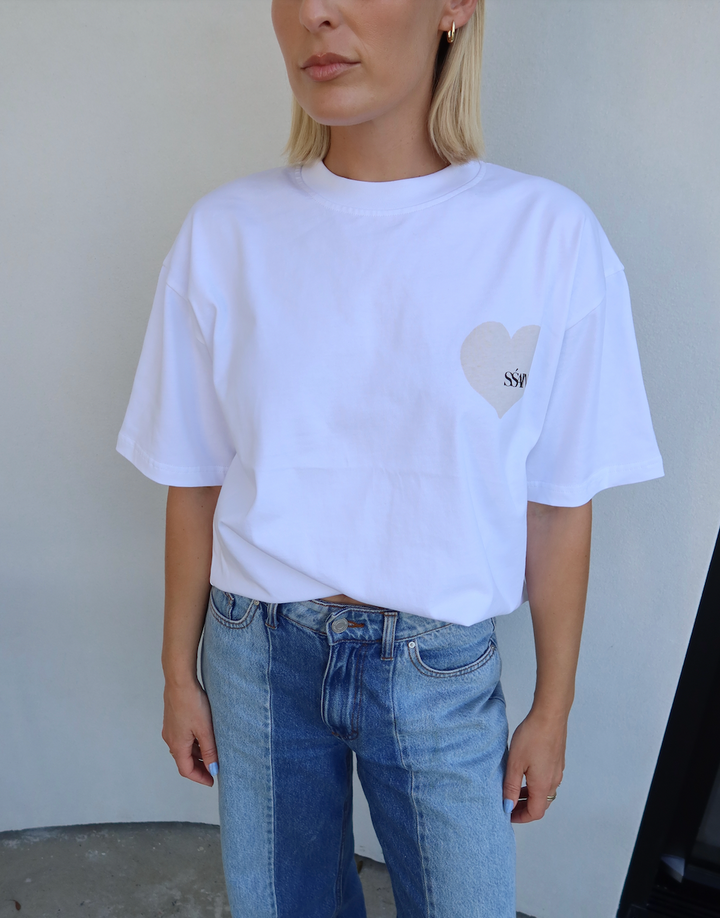 Ssaint Heart Tee - Cream