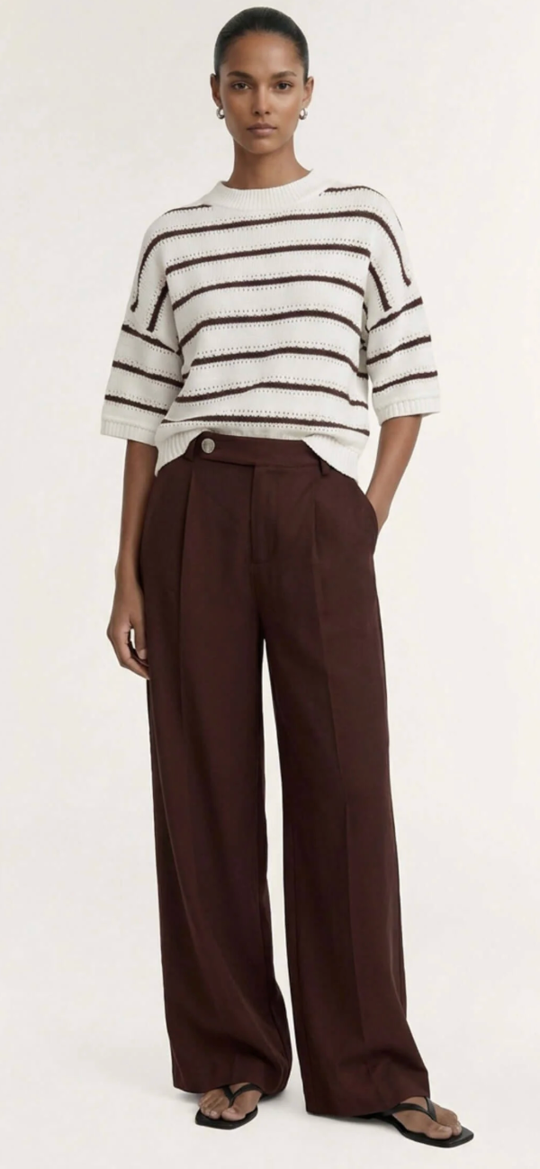 Rhodes Tailored Pant- Chocolate