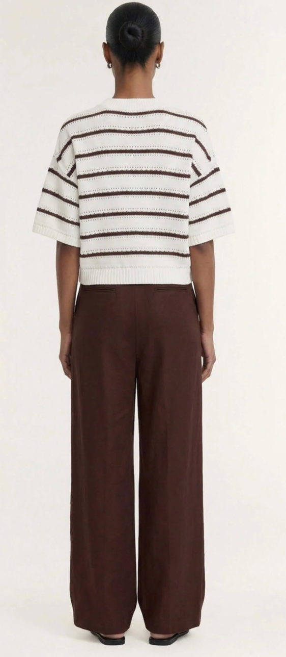 Rhodes Tailored Pant- Chocolate