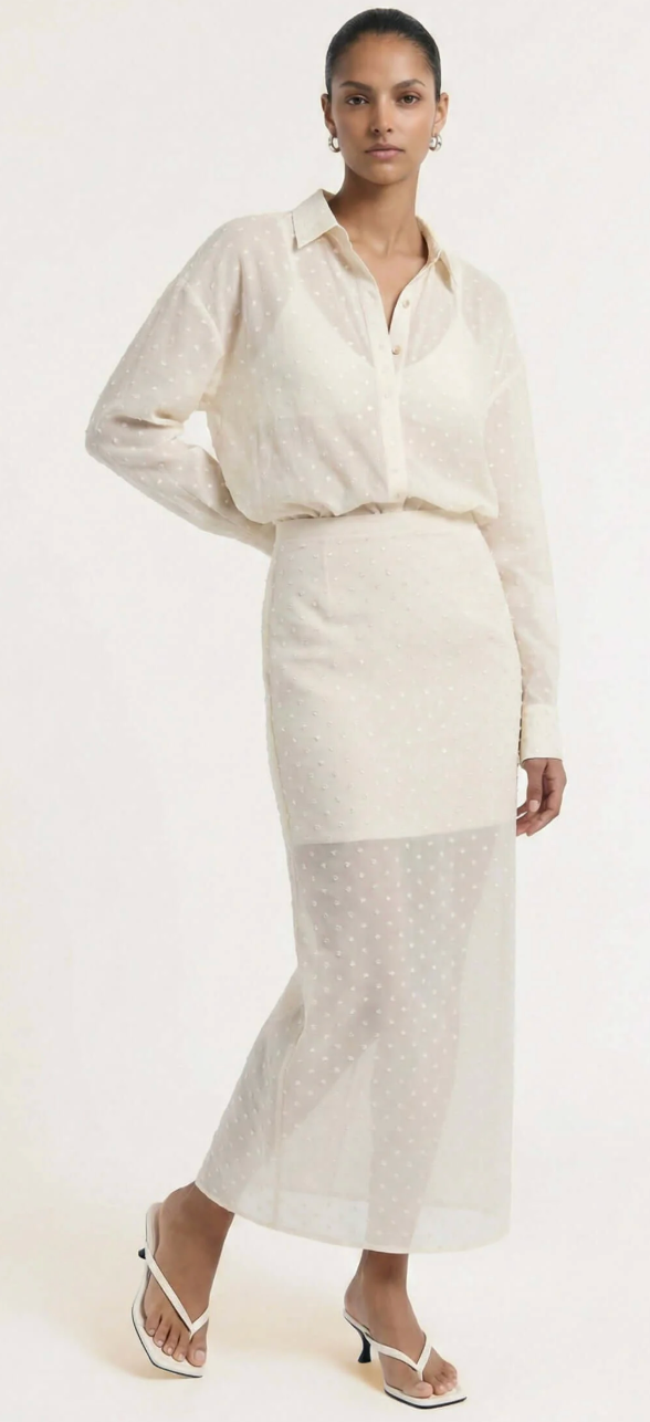 Etoile Layered Midi Skirt