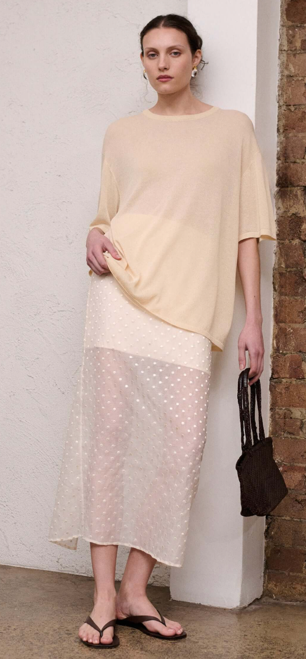 Etoile Layered Midi Skirt