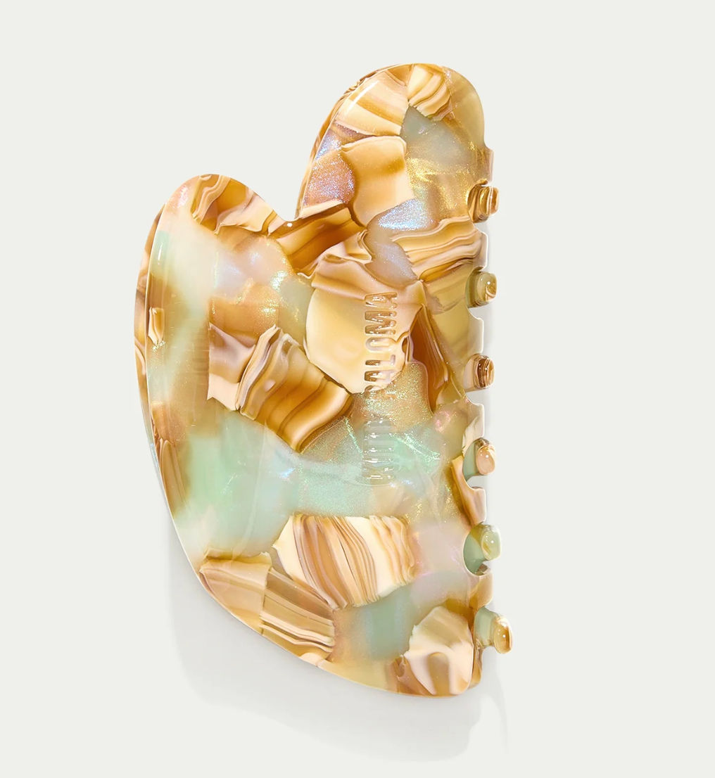 Medium Sculptural Claw - Honeydew