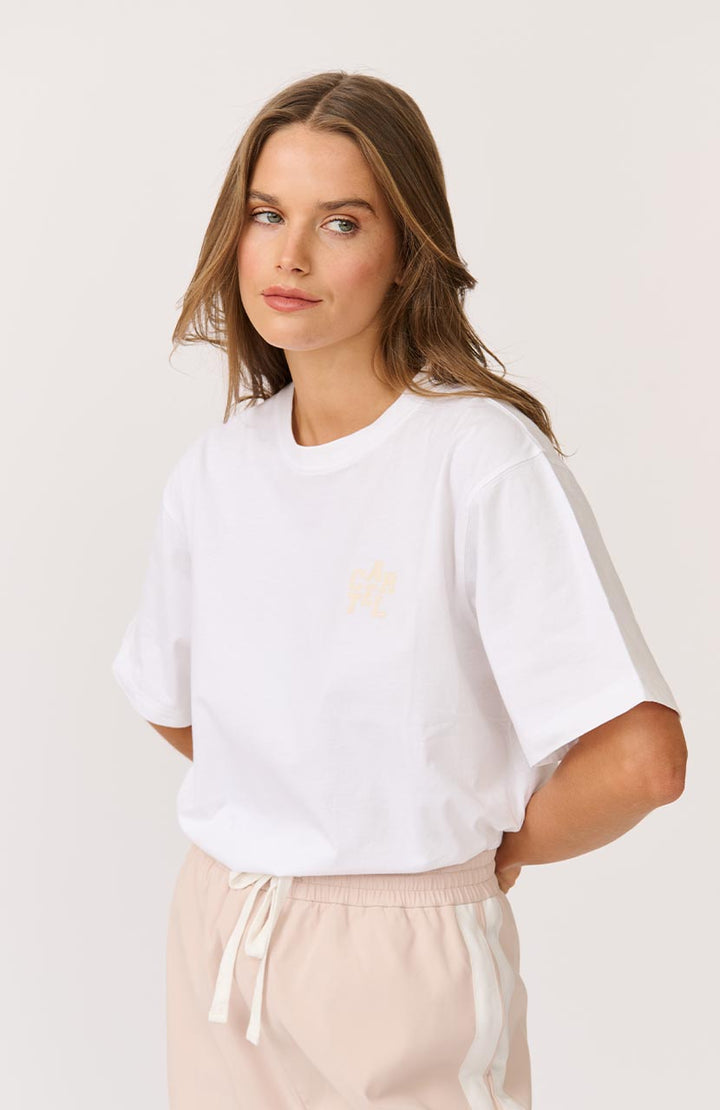 Sophie Tee - White/Sand Logo