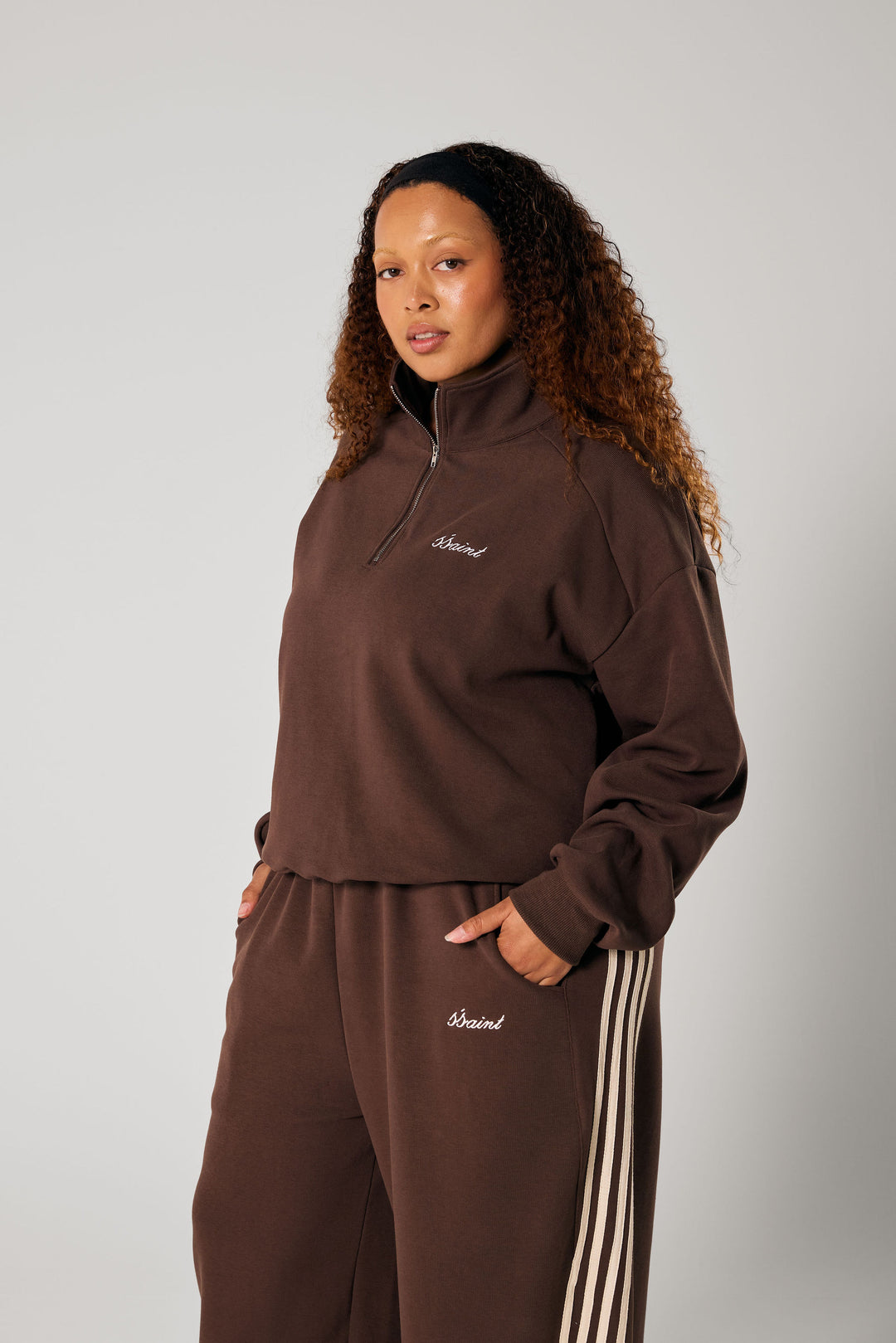 Zip Jumper - Brown