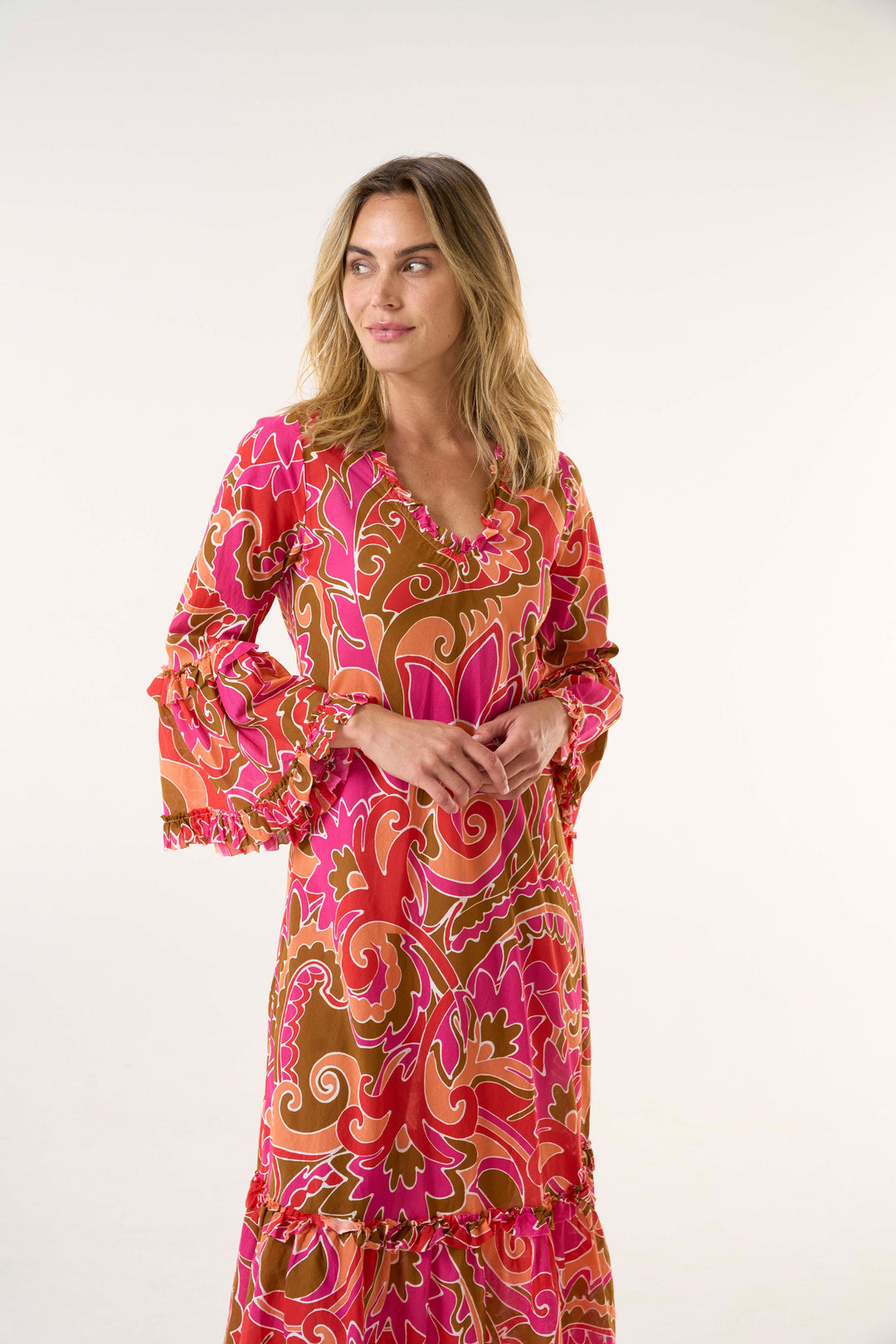 Long Indi - St Georges Coral Cotton